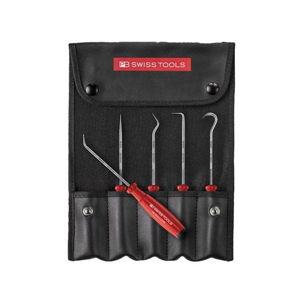 PBスイスツールズ 8685.SET 5本組 スイスグリップタイプ ピックツールセット ロールケース...