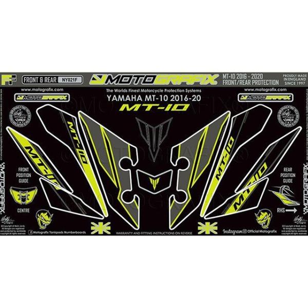 モトグラフィックス MT-10 ボディパッド フロントパッド MOTOGRAFIX
