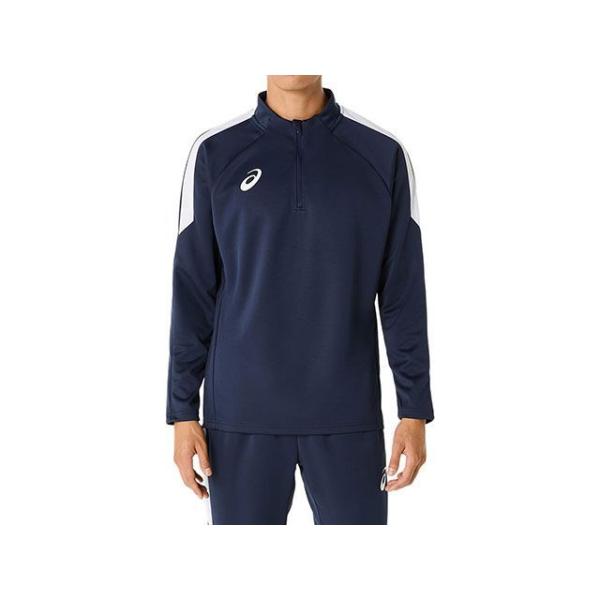 アシックス 2101A317 ハーフジッププラクティスシャツ（ミッドナイト） サイズ 150cm メ...