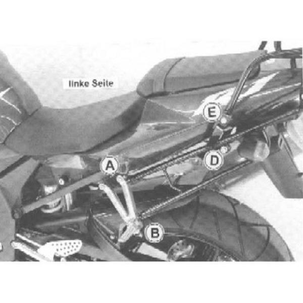 ヘプコ＆ベッカー YZF-R1 トップケースキャリア リアラック（ブラック） HEPCO＆BECKE...