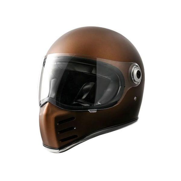 ライズ X HELMET バイク用フルフェイスヘルメット（マットブラウン/ソリッドエディション） サ...