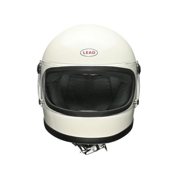 リード工業 RX-100R2 レトロフルフェイスヘルメット（ホワイト） LEAD