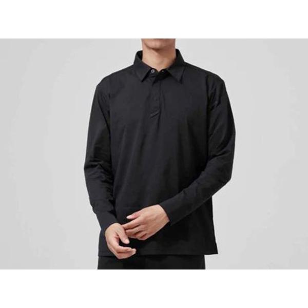TSデザイン 9075 TSDEOドライロングスリーブポロシャツ（ブラック） サイズ LL メーカー...