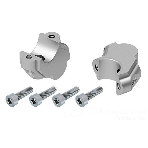 ヘプコ＆ベッカー ハンドルバーセットバックライザー 30mmUp 15mmSetback（シルバー）...