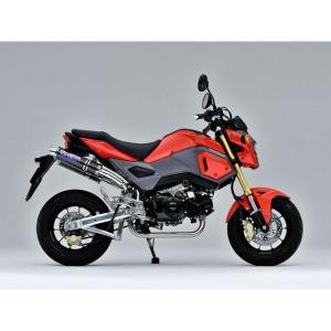 グロムマフラー　ＯＶＥＲ 送料無料 オーヴァーレーシング OVER ツインチタンマフラー GROM 16