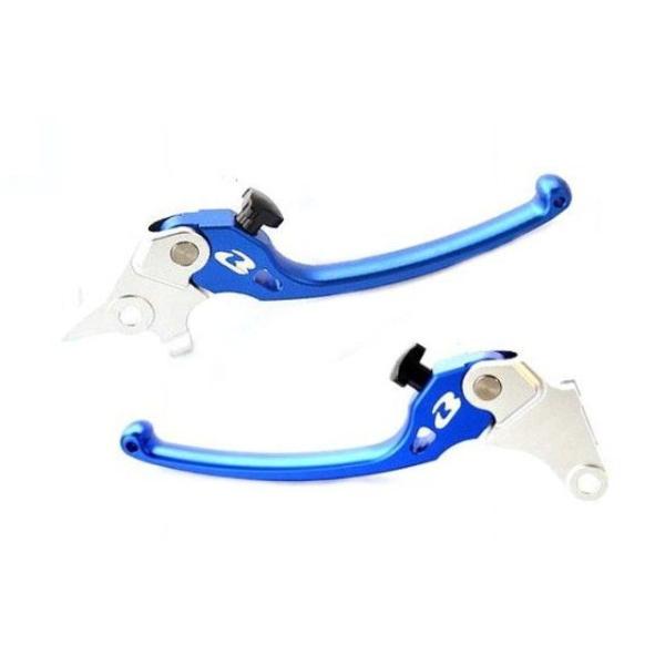 KN企画 RCB アルミ調整式ブレーキレバー（GSX125/150） S3シリーズ（ブルー） メーカ...