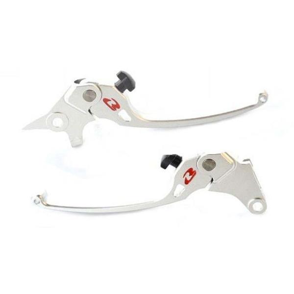 KN企画 RCB アルミ調整式ブレーキレバー（GSX125/150）S3シリーズ（シルバー） kn9...