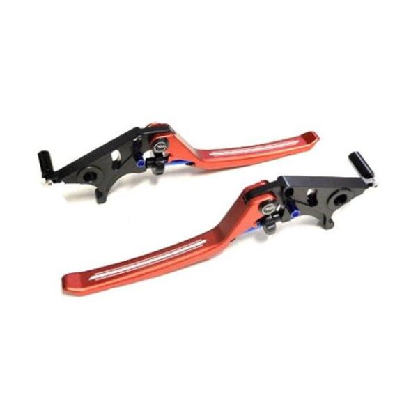 KN企画 AR APEXX 調整式ブレーキレバー左右セット NMAX125/155（レッド） メーカ...