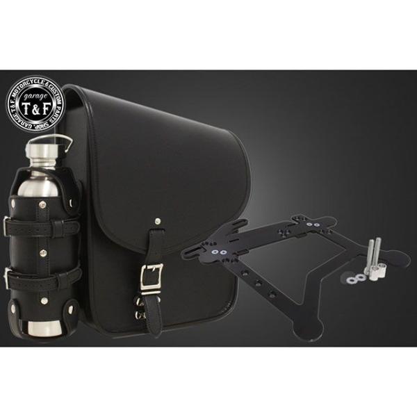 ガレージT&amp;F エリミネーター400 純正リアフェンダー用サドルバック＆ポータブルガソリン缶SET（...