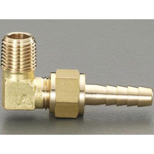 エスコ R3/8”×φ12.7mm 雄ねじステム（L型） ESCO