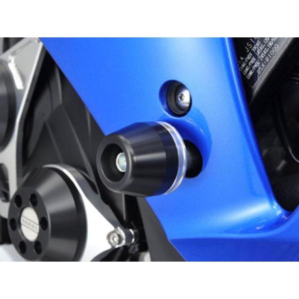 アグラス GSX-R1000 レーシングスライダー フレーム カラー ジュラコン/ホワイト タイプ ...