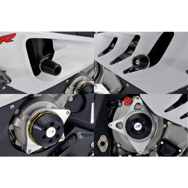 アグラス S1000RR レーシングスライダー 4点SET フレーム＋ジェネレーターA＋クラッチ カ...