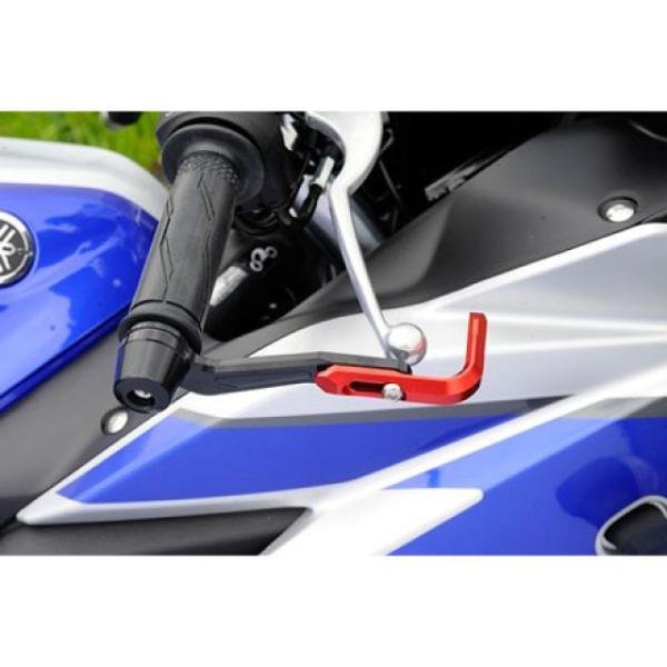 アグラス YZF-R25 レバーガード ガードエンド＆ベースカラー ガンメタ ガードステー ブラック...