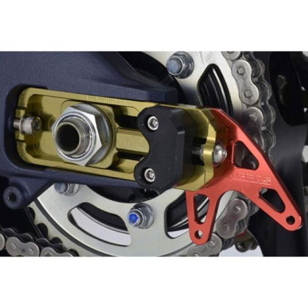 アグラス GSX-R1000 チェーンアジャスタースライダー チェーン引き チタン スタンドプレート...