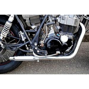 SR400/SR500 ショートドラッグパイプマフラー YAMAHA（ヤマハ） ショートドラッグパイプ マフラー サイレンサー無し