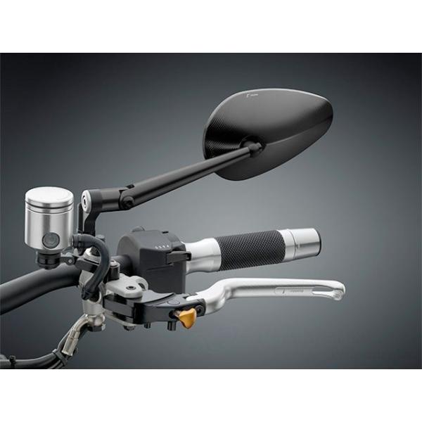 リゾマ 汎用 ミラー「Radial RS」 左右 同形状 カラー ブラック RIZOMA