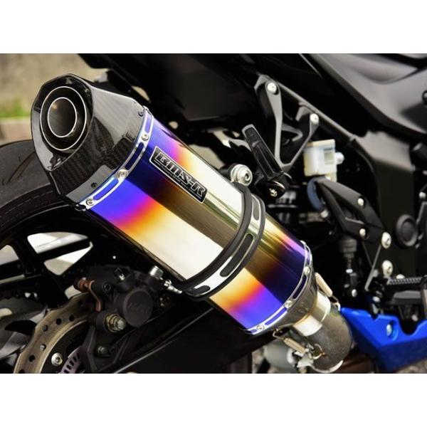 BMS GSX-S750 ABS GT-CORSA スリップオンマフラー ヒートチタン 政府認証 B...