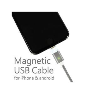 正規品／ライズコーポレーション マグネット式USBケーブル 1m 充電/データ通信用 iPhone（Lightning）/Android（Micro…