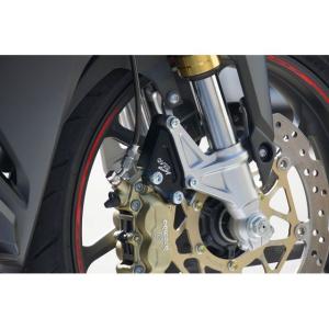 正規品／オーバーレーシング CBR250RR Fキャリパーサポート ブレンボ4P用（ブラック） OVER RACING バイク｜motoride