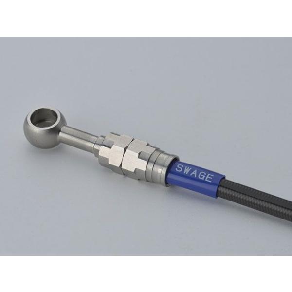 スウェッジラインプロ XSR700 リアブレーキホースキット（ステンレス） ホースカラー ブラック ...