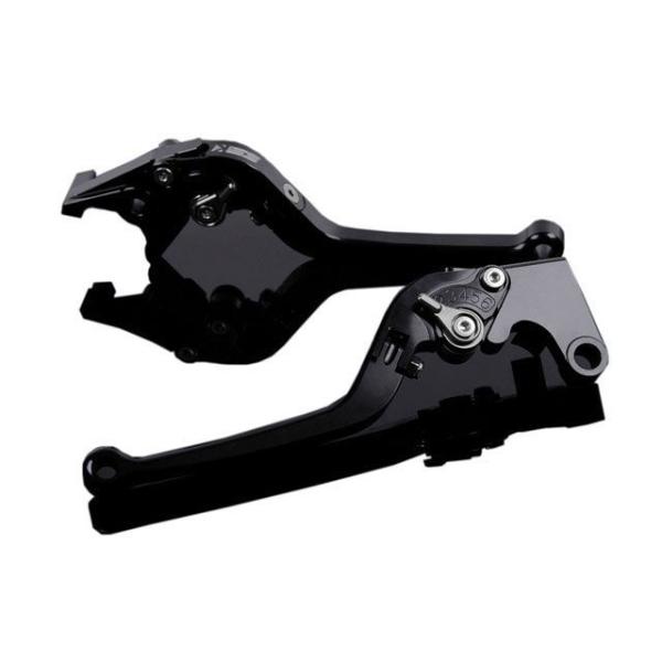 SPEEDRA アルミビレットアジャストレバーセット スタンダード可倒式（レバー本体：ブラック） ア...