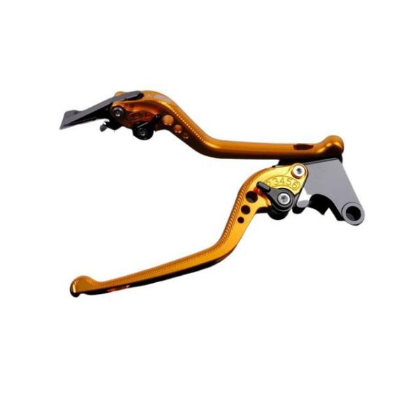 SPEEDRA アルミビレットアジャストレバーセット 3Dロング（レバー本体：ゴールド） アジャスタ...