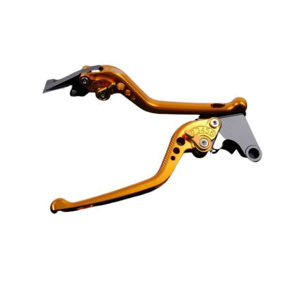 SPEEDRA アルミビレットアジャストレバーセット 3Dロング（レバー本体：ゴールド） アジャスタ...