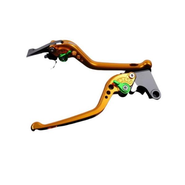 SPEEDRA アルミビレットアジャストレバーセット 3Dロング（レバー本体：ゴールド） アジャスタ...