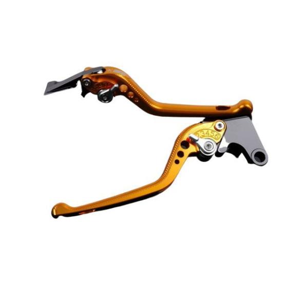 SPEEDRA アルミビレットアジャストレバーセット 3Dロング（レバー本体：ゴールド） アジャスタ...