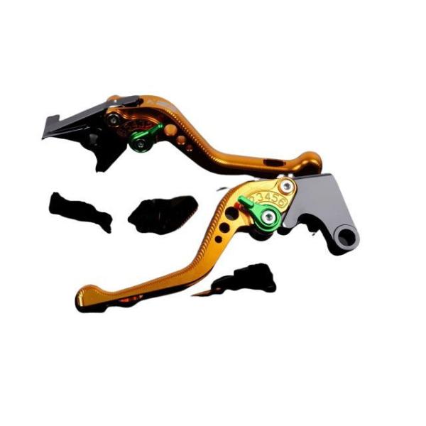 SPEEDRA アルミビレットアジャストレバーセット 3Dショート（レバー本体：ゴールド） アジャス...