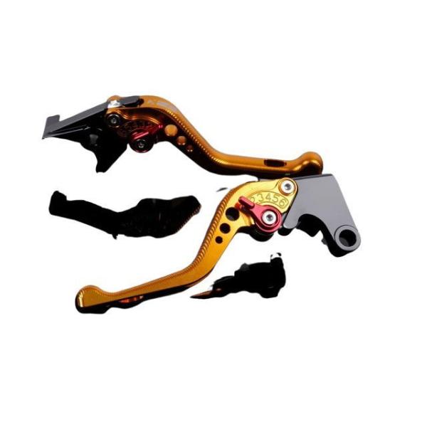 SPEEDRA アルミビレットアジャストレバーセット 3Dショート（レバー本体：ゴールド） アジャス...