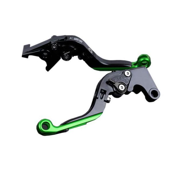 SPEEDRA ZX-6R アルミビレットアジャストレバーセット 可倒延長式（レバー本体：ブラック）...