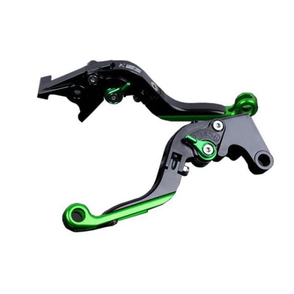 SPEEDRA ZX-6R アルミビレットアジャストレバーセット 可倒延長式（レバー本体：ブラック）...