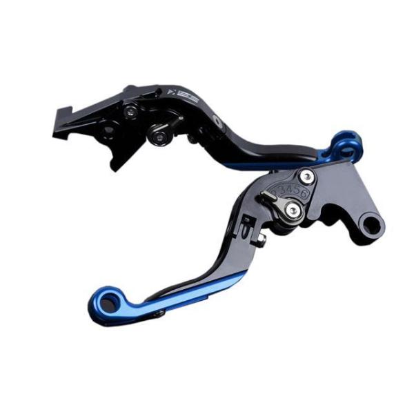 SPEEDRA ZX-6R アルミビレットアジャストレバーセット 可倒延長式（レバー本体：ブラック）...