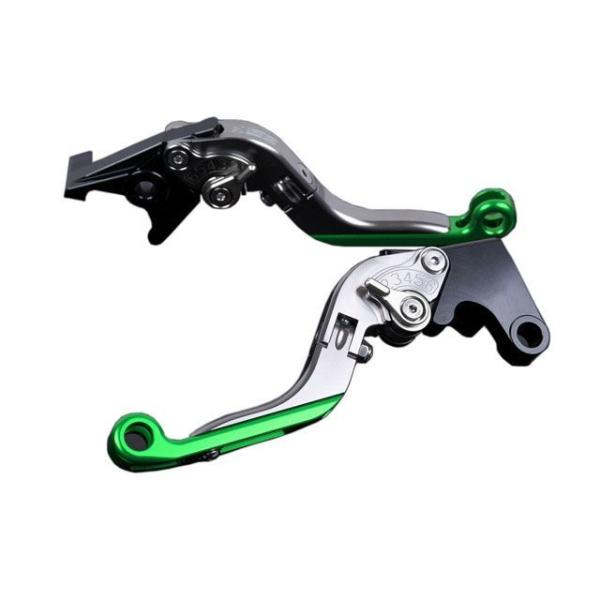 SPEEDRA ZX-6R アルミビレットアジャストレバーセット 可倒延長式（レバー本体：チタン） ...