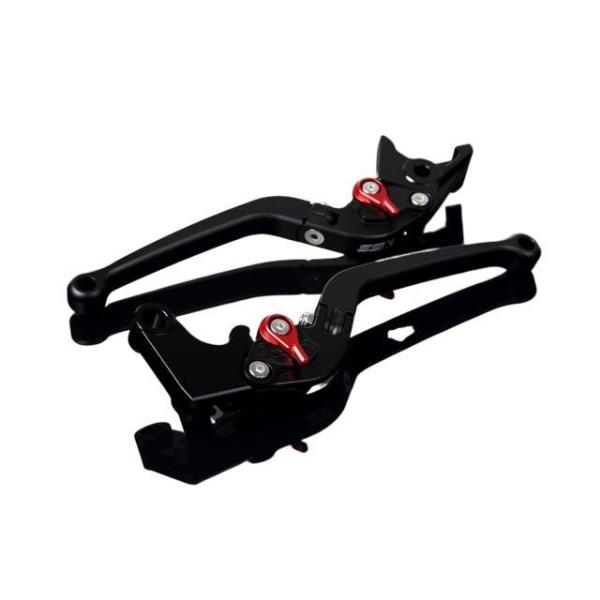 SPEEDRA アルミビレットアジャストレバーセット スタンダード可倒式（レバー本体：マットブラック...