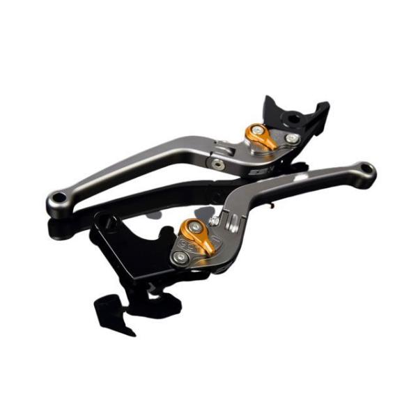 SPEEDRA アルミビレットアジャストレバーセット スタンダード可倒式（レバー本体：マットチタン）...