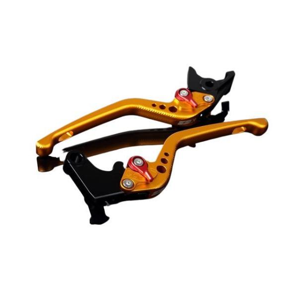 SPEEDRA アルミビレットアジャストレバーセット 3Dロング（レバー本体：マットゴールド） アジ...