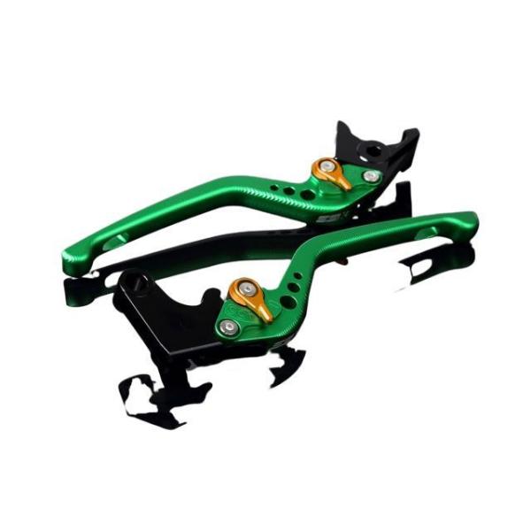 SPEEDRA アルミビレットアジャストレバーセット 3Dロング（レバー本体：マットグリーン） アジ...