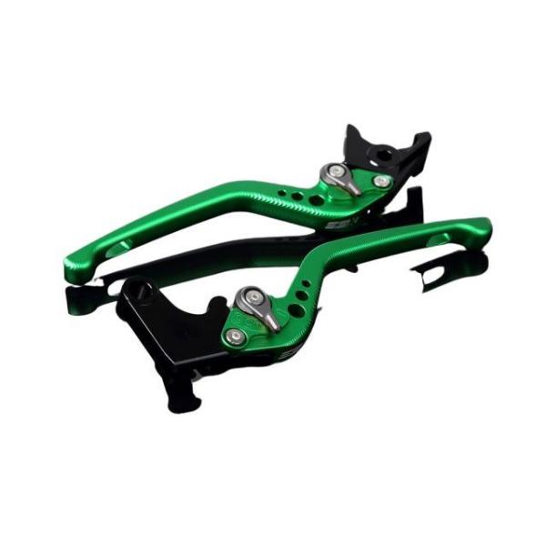 SPEEDRA アルミビレットアジャストレバーセット 3Dロング（レバー本体：マットグリーン） アジ...