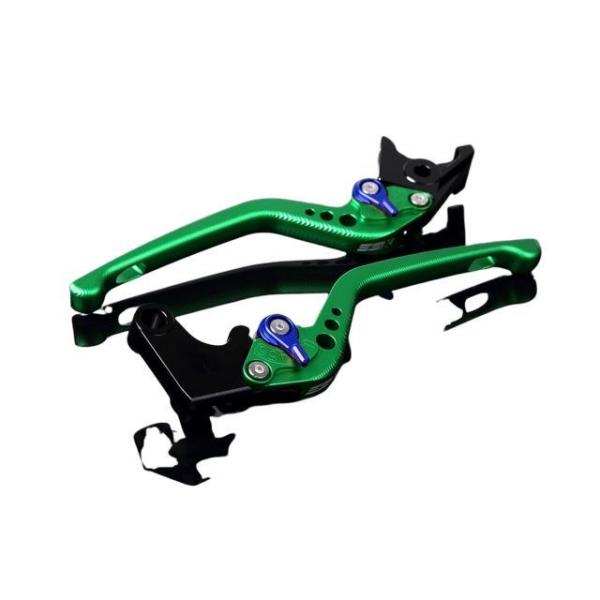 SPEEDRA アルミビレットアジャストレバーセット 3Dロング（レバー本体：マットグリーン） アジ...