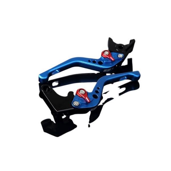 SPEEDRA アルミビレットアジャストレバーセット 3Dショート（レバー本体：マットブルー） アジ...