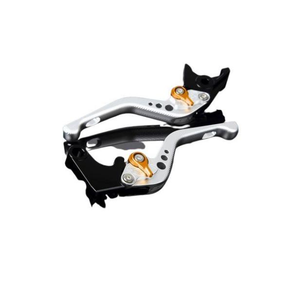 SPEEDRA アルミビレットアジャストレバーセット 3Dショート（レバー本体：マットシルバー） ア...