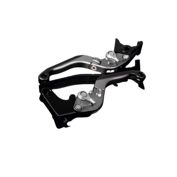 SPEEDRA アルミビレットアジャストレバーセット 可倒延長式（レバー本体：マットチタン） アジャ...