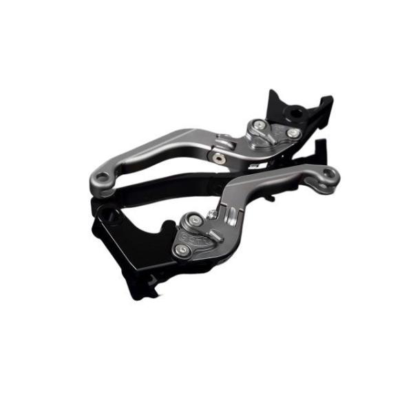 SPEEDRA アルミビレットアジャストレバーセット 可倒延長式（レバー本体：マットチタン） アジャ...