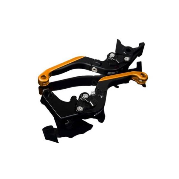 SPEEDRA ZX-6R アルミビレットアジャストレバーセット 可倒延長式（レバー本体：マットブラ...