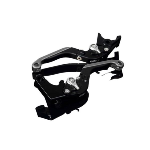 SPEEDRA ZX-6R アルミビレットアジャストレバーセット 可倒延長式（レバー本体：マットブラ...