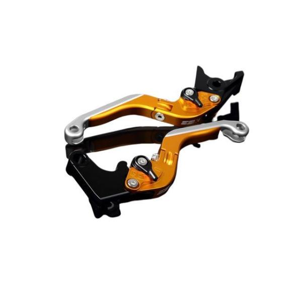 SPEEDRA ZX-6R アルミビレットアジャストレバーセット 可倒延長式（レバー本体：マットゴー...