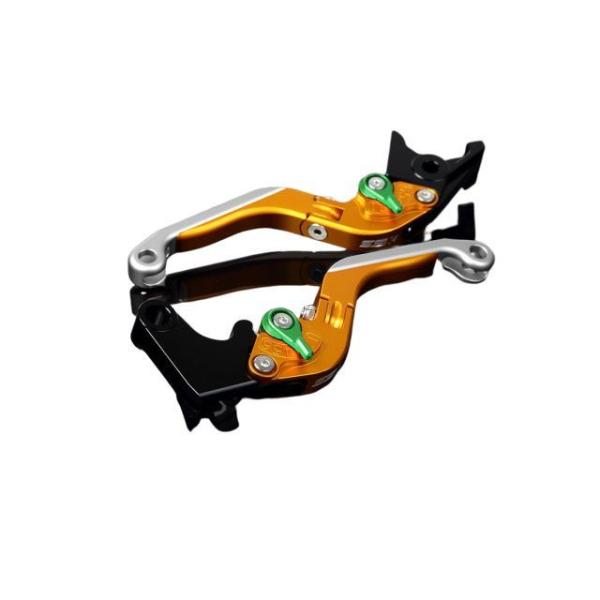 SPEEDRA ZX-6R アルミビレットアジャストレバーセット 可倒延長式（レバー本体：マットゴー...