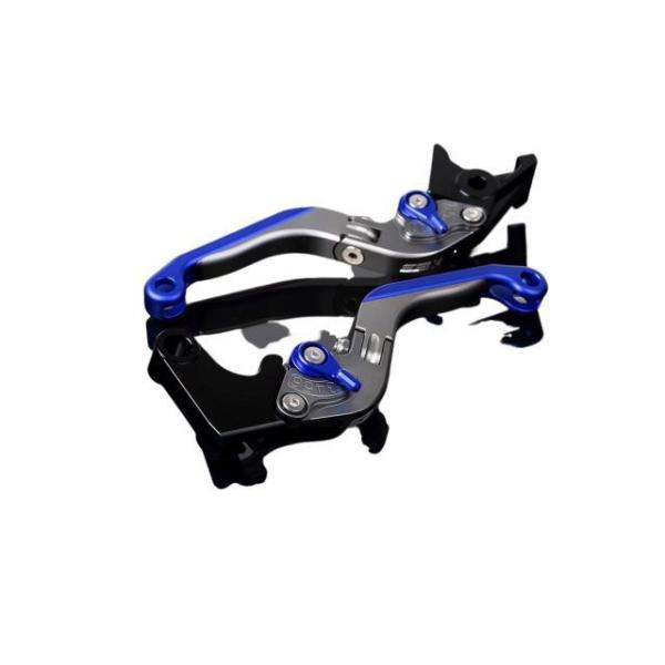 SPEEDRA ZX-6R アルミビレットアジャストレバーセット 可倒延長式（レバー本体：マットチタ...